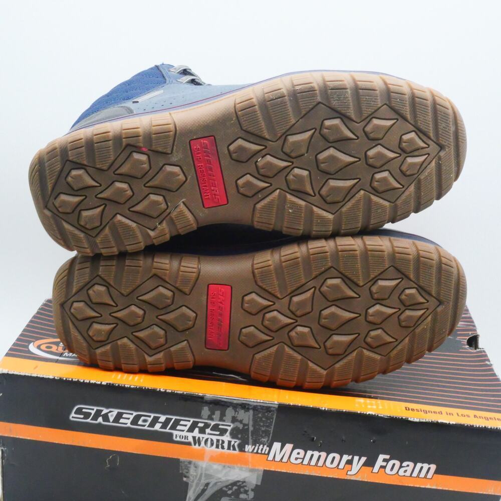 NEW Skechers Mccoll Composite Toe Safety Boots Women's 8 Navy Black Waterproof - Picture 8 of 11